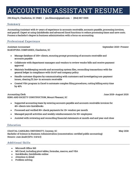 assistant accountant job description resume|Accounting Assistant Resume: Sample, Job。